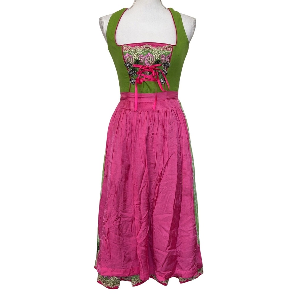 Authentic Kruger MADL Dirndl (Oktoberfest) Linen Traditional Dress Oktoberfest